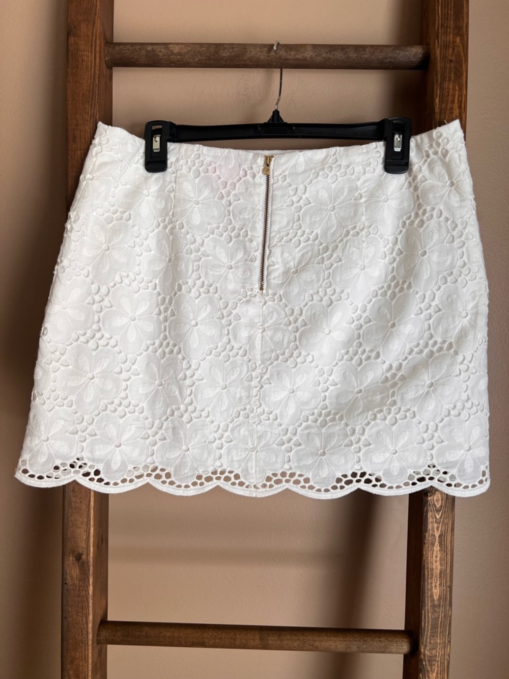 Lily Pulitzer White Floral Eyelet Mini Skirt - Picture 2 of 6